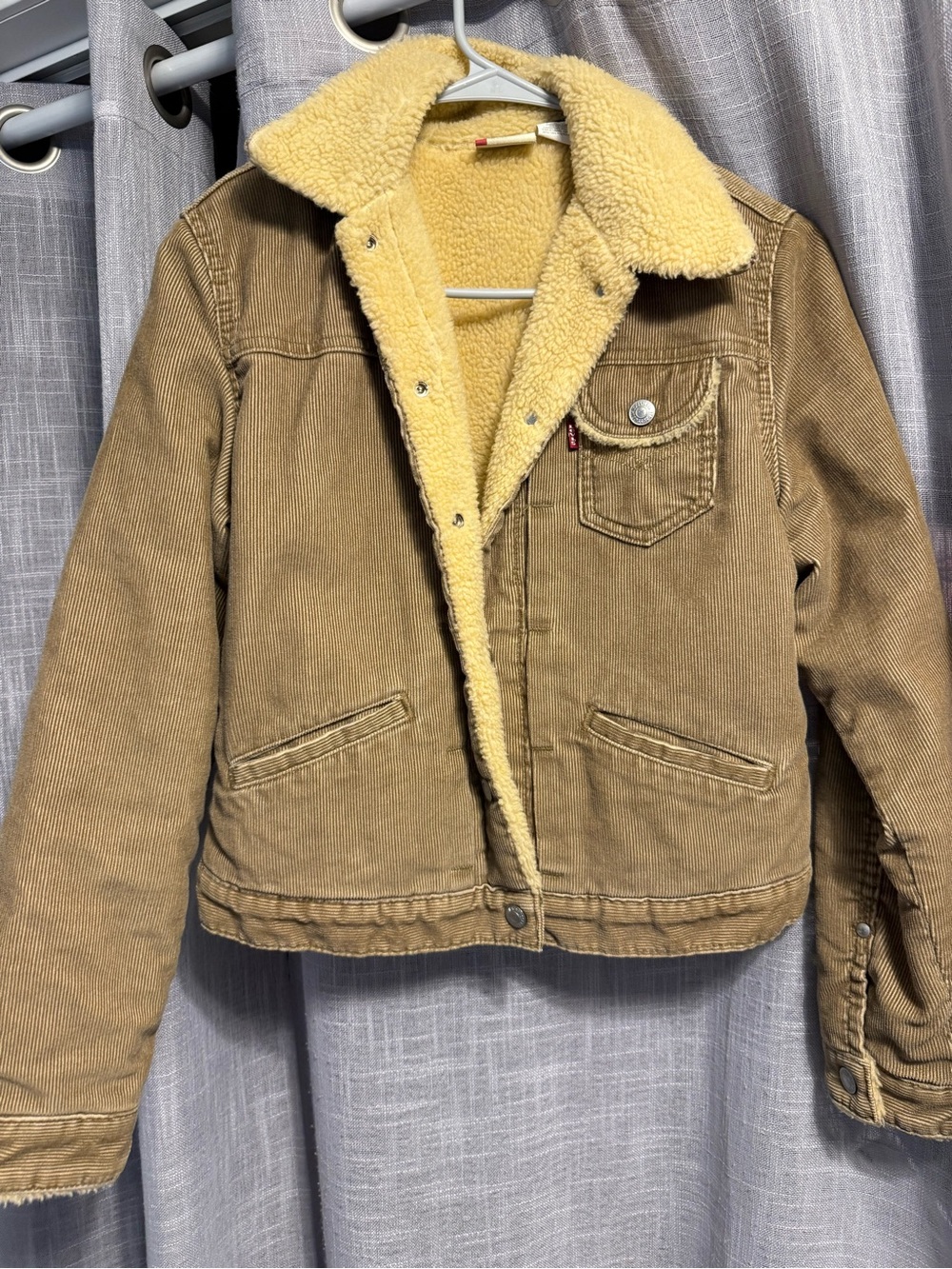 Levi's Red Tab Sherpa-Lined Jacket in Beige